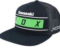 Kawi Stripes Hat Black Trucker - Fox