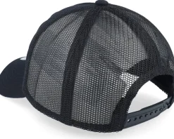 Keaton Medium Profile Hat Black/Black Trucker - Brixton