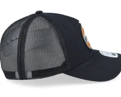Keaton Medium Profile Hat Black/Black Trucker - Brixton