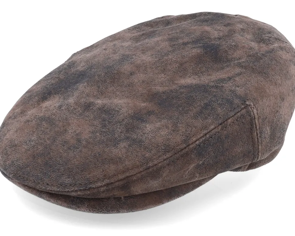 Kent Ef Pigskin Brown Earflap Flatcap - Stetson