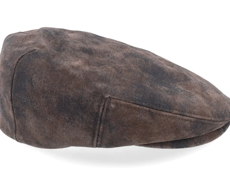 Kent Ef Pigskin Brown Earflap Flatcap - Stetson