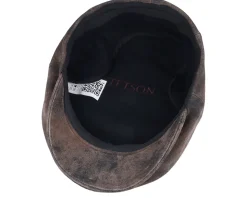 Kent Ef Pigskin Brown Earflap Flatcap - Stetson