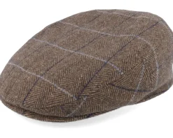 Kent Wool Ef Brown Earflap Flatcap - Stetson