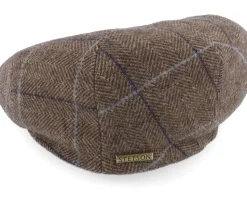 Kent Wool Ef Brown Earflap Flatcap - Stetson