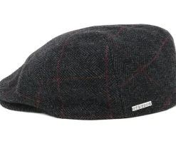 Kent Wool EF Herringbone Flat Cap - Stetson