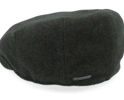 Kent Wool/Cashmere Ear Flap Moss Flat Cap - Stetson
