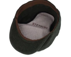 Kent Wool/Cashmere Ear Flap Moss Flat Cap - Stetson