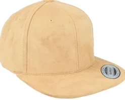 Khaki Suede Snapback - Yupoong