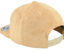 Khaki Suede Snapback - Yupoong