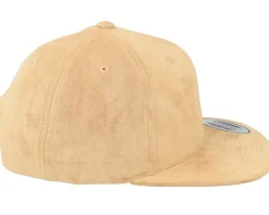 Khaki Suede Snapback - Yupoong