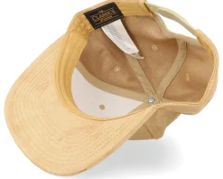 Khaki Suede Snapback - Yupoong