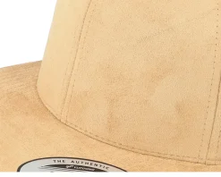 Khaki Suede Snapback - Yupoong