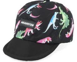 Kids 0-6 Months Dino Short Brim Black Adjustable - Headster