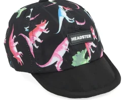 Kids 0-6 Months Dino Short Brim Black Adjustable - Headster