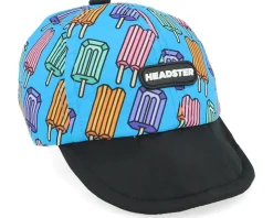 Kids 0-6 Months Pop Neon Blue Short Brim Aqua Dream Adjustable - Headster