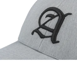 Kids A Letter 3d Heather Grey Adjustable - Kiddo Cap