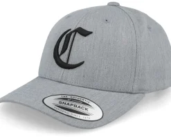 Kids A Letter 3d Heather Grey Adjustable - Kiddo Cap