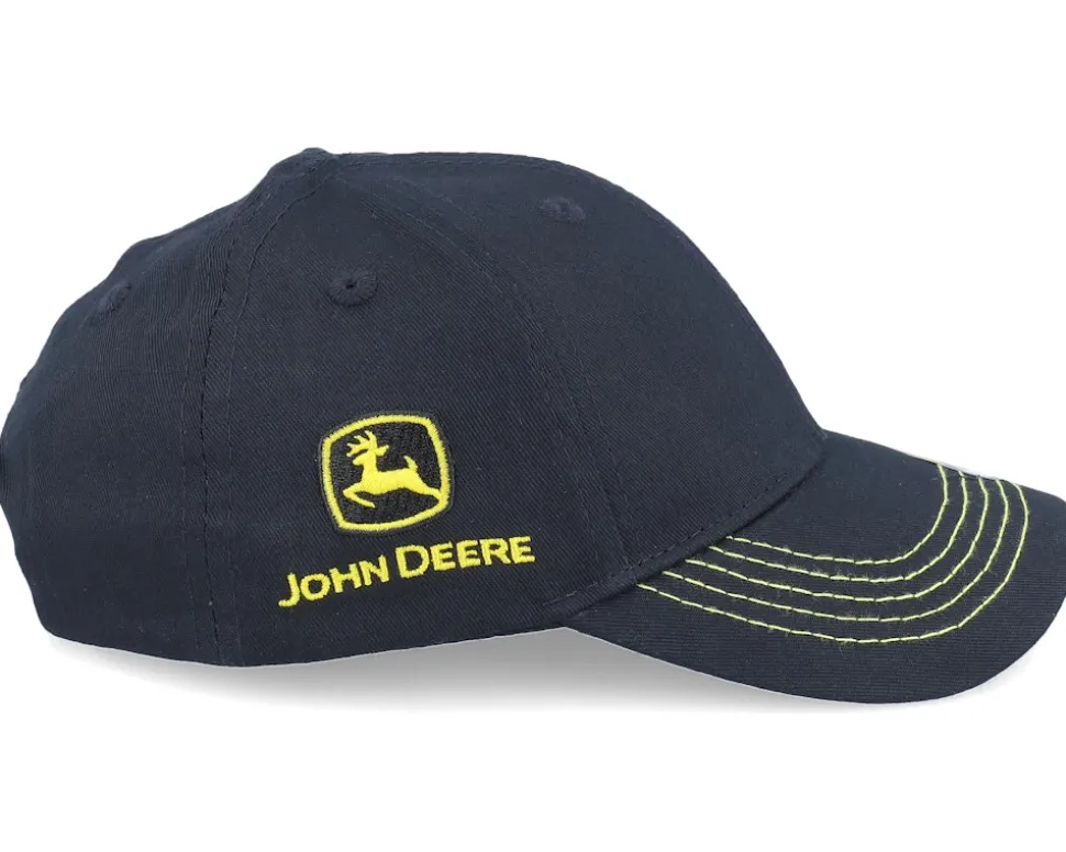 Kids All Twill Never Idle Black Adjustable - John Deere