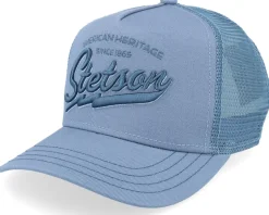 Kids American Heritage Classic Dusty B Blue A-Frame Trucker - Stetson