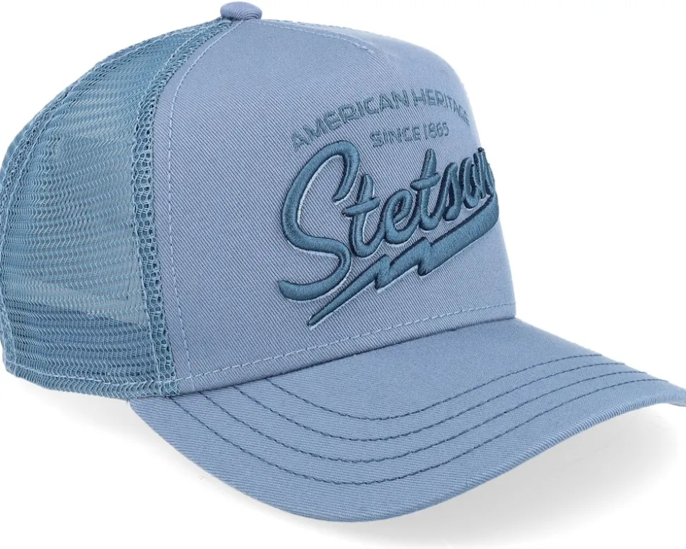 Kids American Heritage Classic Dusty B Blue A-Frame Trucker - Stetson