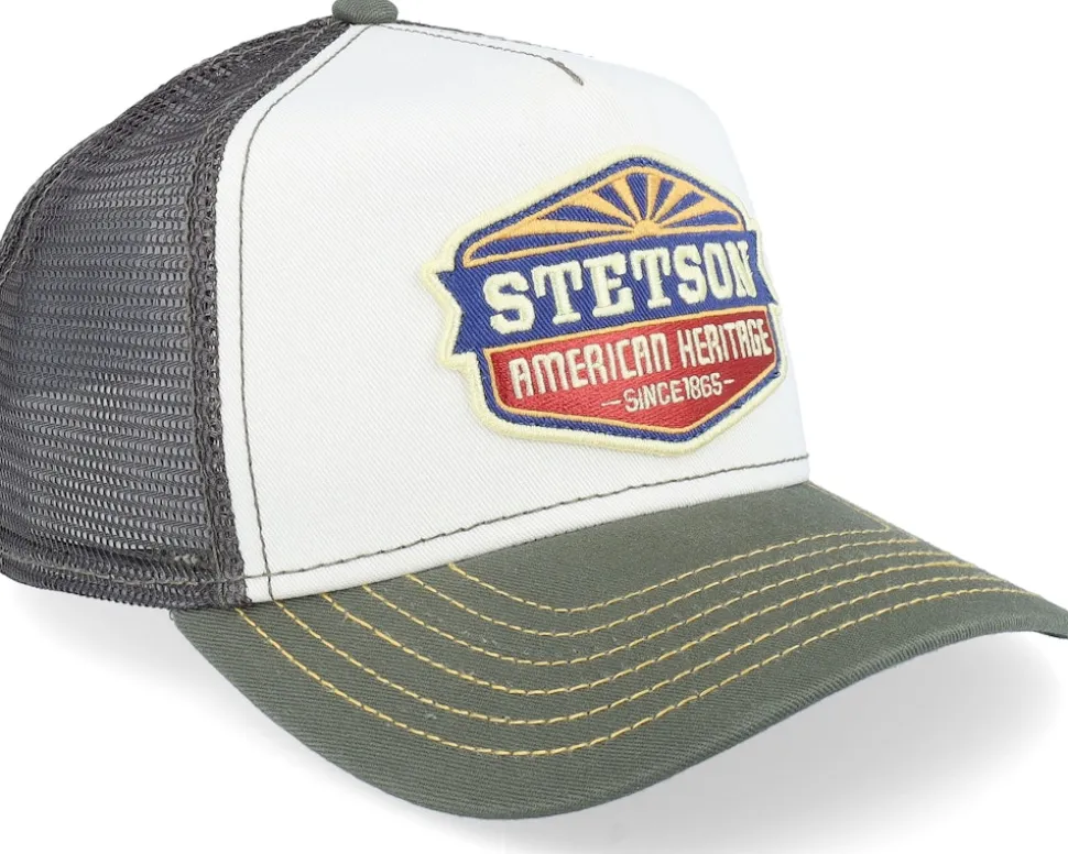 Kids American Heritage Sun Green/White Trucker - Stetson