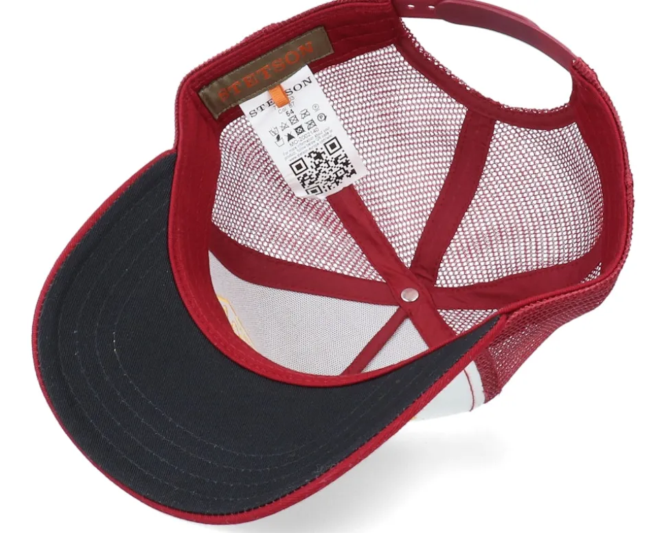 Kids American Heritage White/Maroon Trucker - Stetson