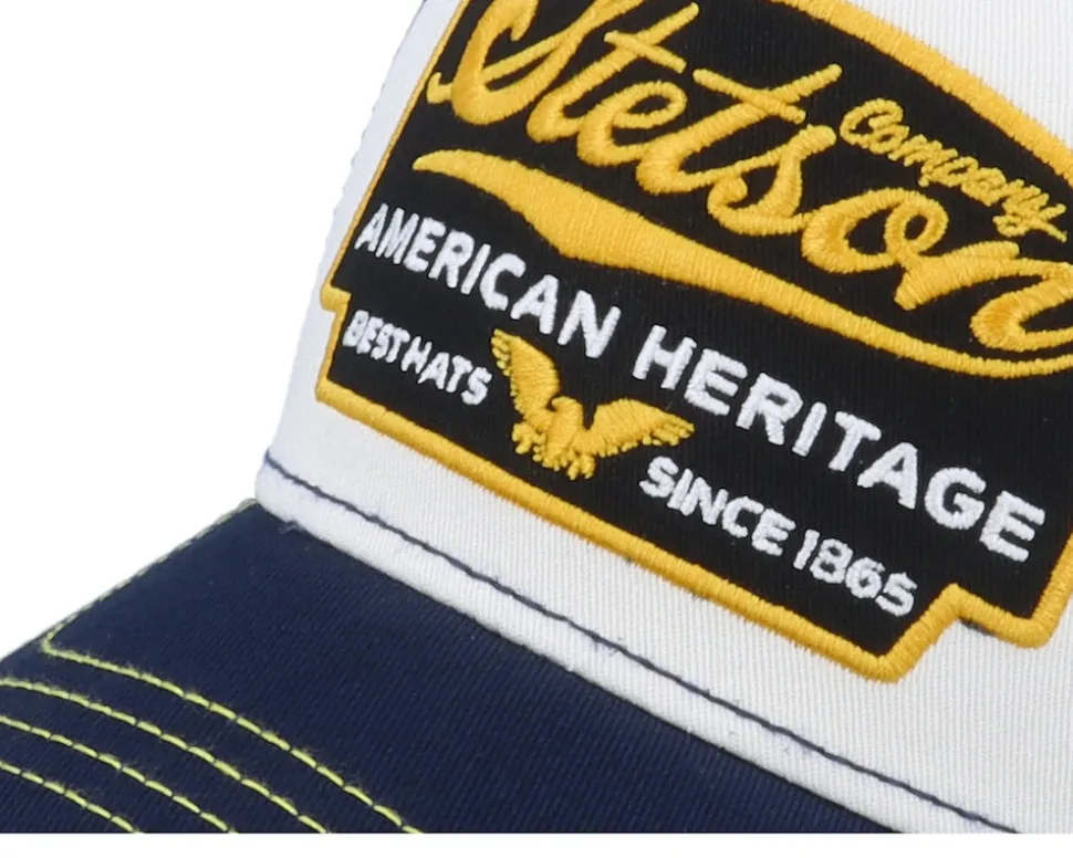 Kids American Heritage White/Navy Trucker - Stetson