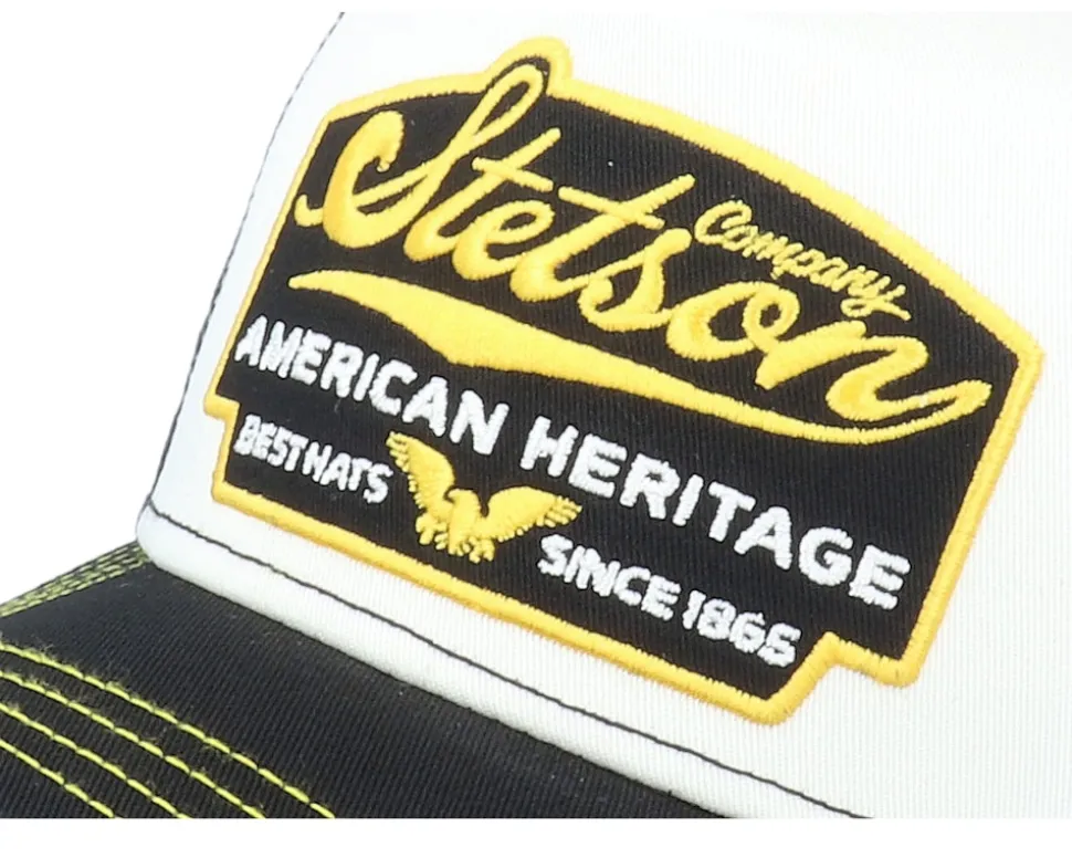 Kids American Heritage White/Black Trucker - Stetson