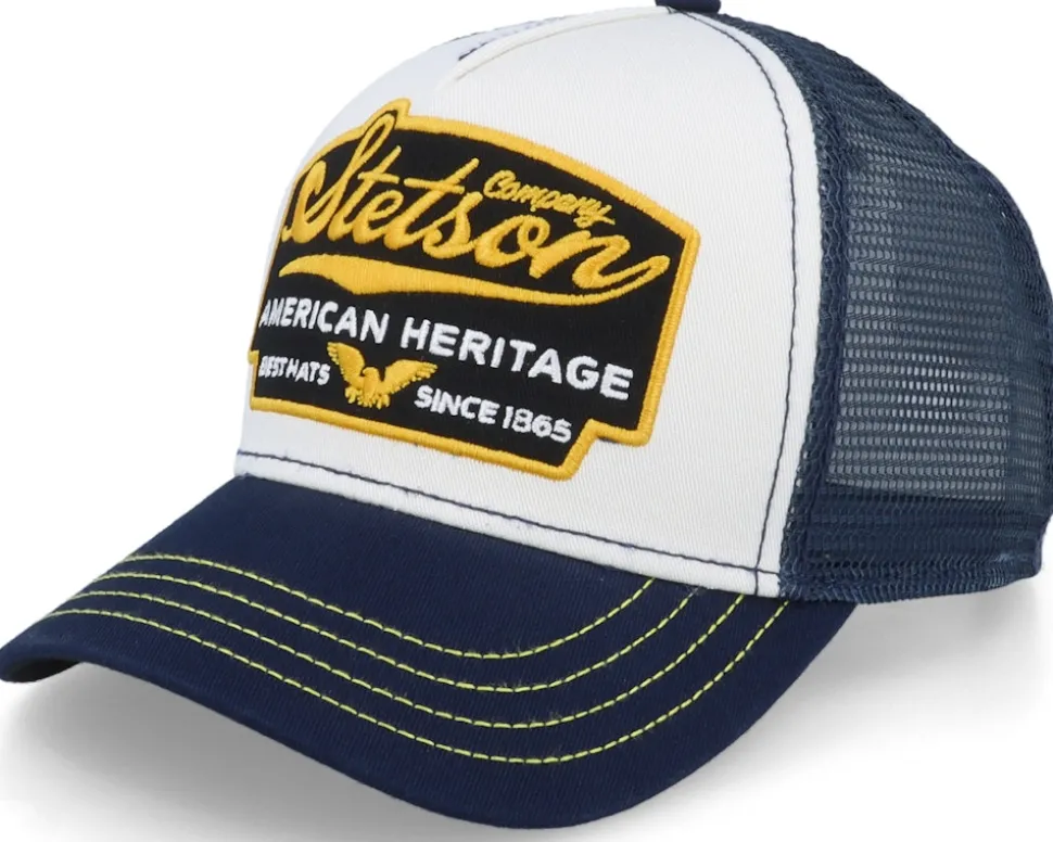 Kids American Heritage White/Black Trucker - Stetson