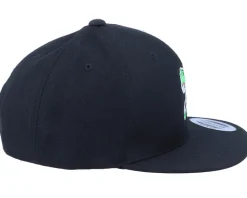 Kids Angry Dinosaur T-Rex Black Snapback - Kiddo Cap