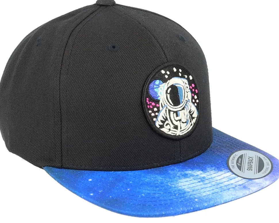 Kids Astronaut Black/Space Snapback - Kiddo Cap