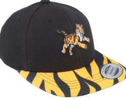Kids Attacking Tiger Black/Tiger Snapback - Kiddo Cap