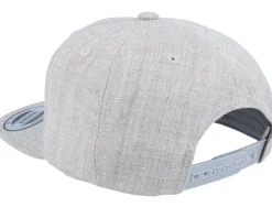 Kids August Engraved Patch Heather Grey Snapback - Kiddo Cap
