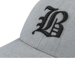 Kids B Letter 3d Heather Grey Adjustable - Kiddo Cap