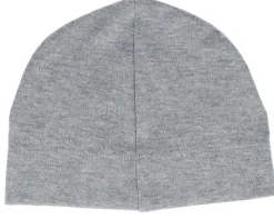 Kids Baby Engraved Suede Patch Heather Grey Beanie - Babybugz