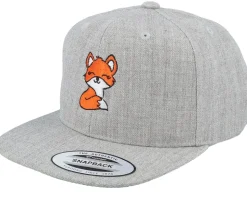 Kids Baby Fox Grey Snapback - Kiddo Cap