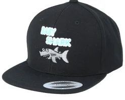 Kids Baby Shark Black Snapback - Kiddo Cap