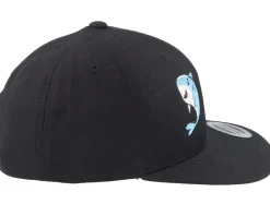 Kids Baby Shark Black Snapback - Kiddo Cap