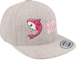 Kids Baby Shark Heather Grey Snapback - Kiddo Cap