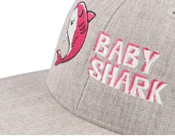 Kids Baby Shark Heather Grey Snapback - Kiddo Cap