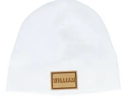 Kids Baby With Engraved Suede Patch Nautical Navy Beanie - Babybugz