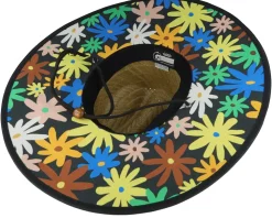 Kids Backyard Meadow Lifeguard Hat Natural/Black Straw Hat - Headster