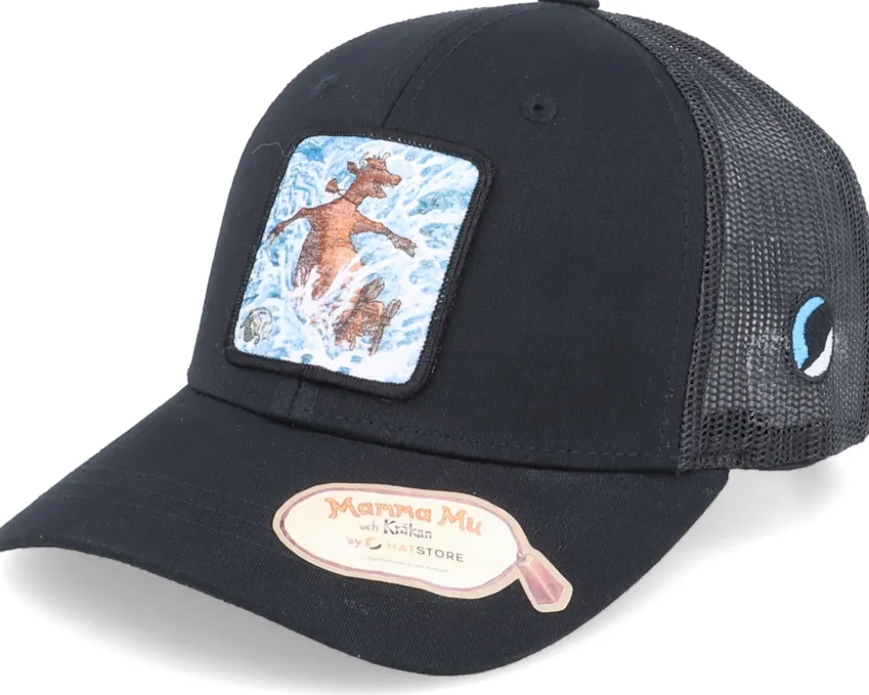 Kids Badar Black Trucker - Mamma Mu & Kråkan