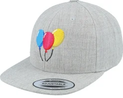 Kids Balloons Heather Grey Snapback - Kiddo Cap