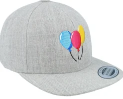 Kids Balloons Heather Grey Snapback - Kiddo Cap