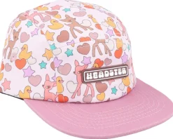 Kids Bambi Pink Marshmallow 5-Panel - Headster