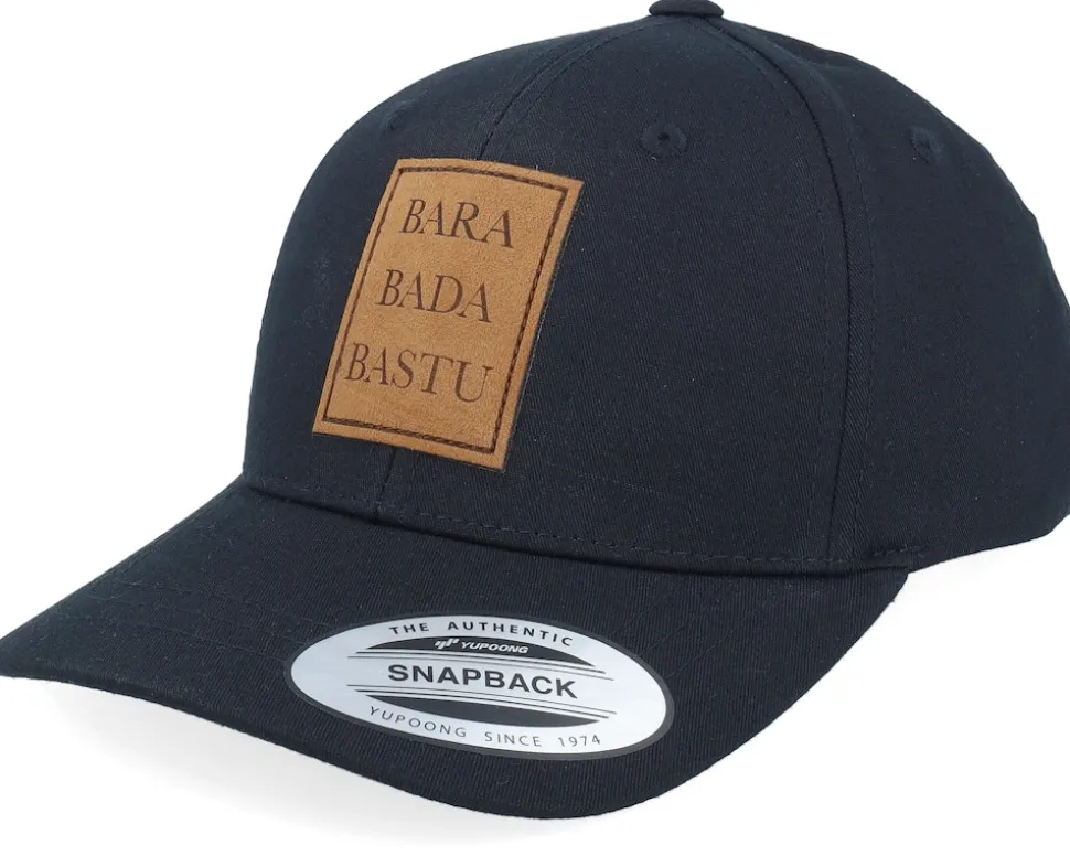 Kids Bara Bada Bastu Engraved Black Adjustable - Kiddo Cap