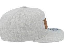 Kids Bara Bada Bastu Engraved Heather Grey Snapback - Kiddo Cap
