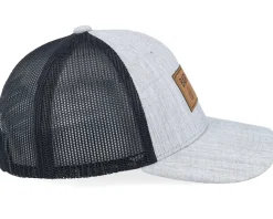 Kids Bara Bada Bastu Engraved Heather Grey/Black Trucker - Kiddo Cap