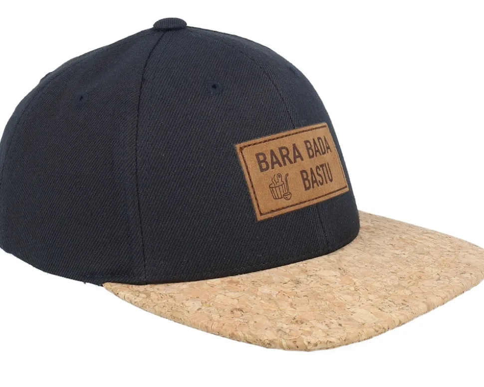Kids Bara Bada Bastu Engraved Black/Cork Snapback - Kiddo Cap